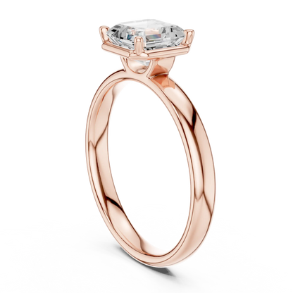 Step Vale Diamond Ring