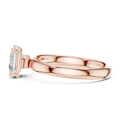 Step Vale Diamond Ring