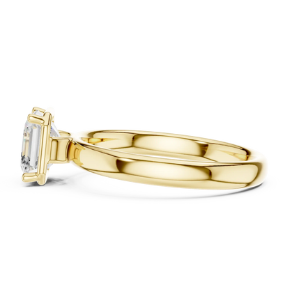 Step Vale Diamond Ring