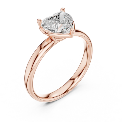 Coeur Solene Diamond Ring