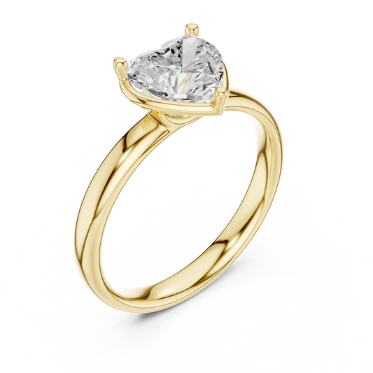Coeur Solene Diamond Ring