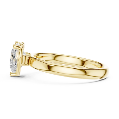 Coeur Solene Diamond Ring