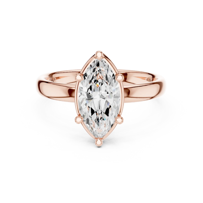 Slender Point Diamond Ring