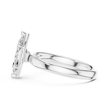 Slender Point Diamond Ring