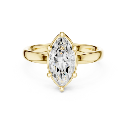 Slender Point Diamond Ring