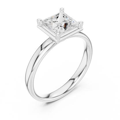 Pure Square Diamond Ring