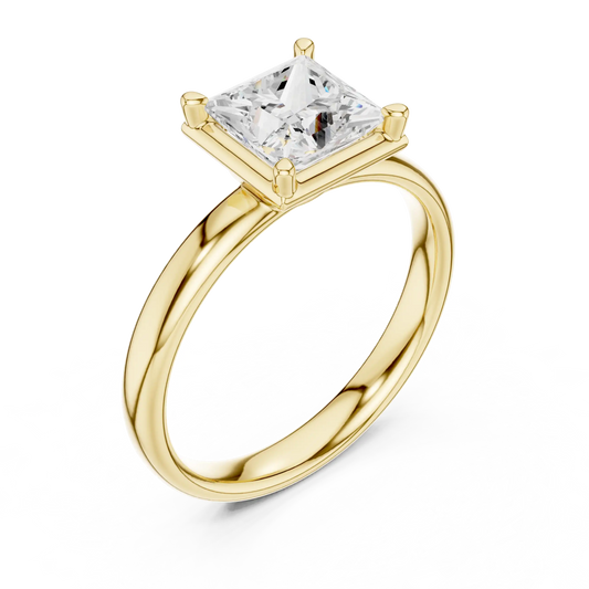 Pure Square Diamond Ring