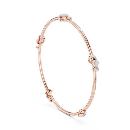 Trellis Knot Diamond Bracelet