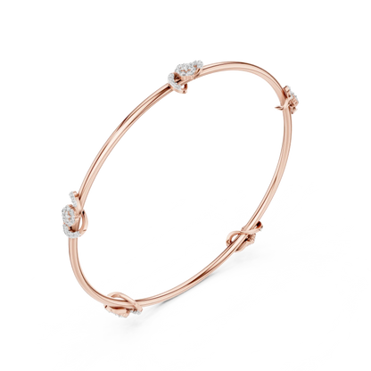 Trellis Knot Diamond Bracelet