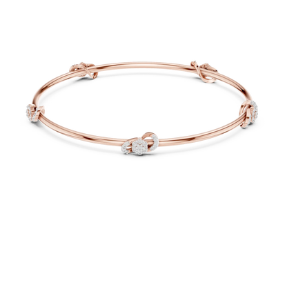 Trellis Knot Diamond Bracelet