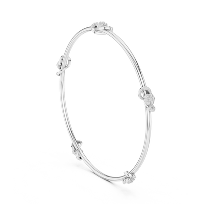 Trellis Knot Diamond Bracelet