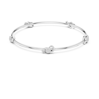 Trellis Knot Diamond Bracelet