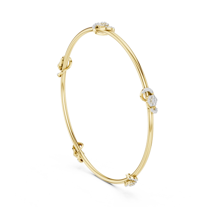 Trellis Knot Diamond Bracelet