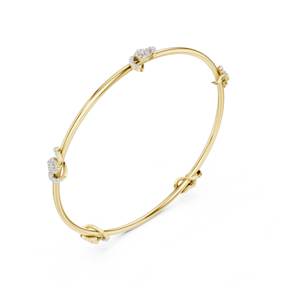 Trellis Knot Diamond Bracelet