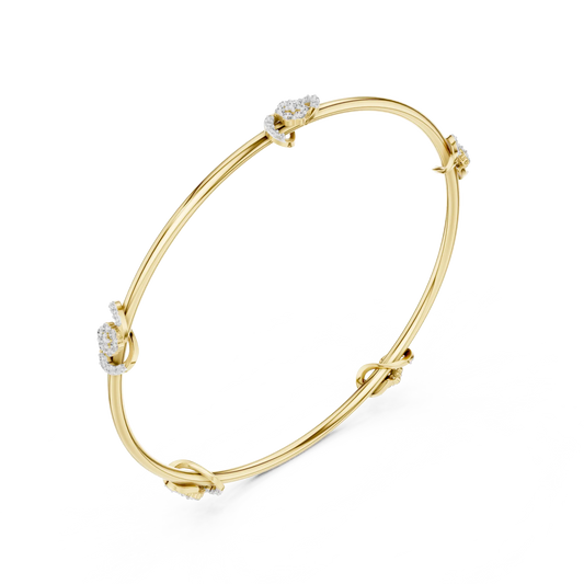Trellis Knot Diamond Bracelet