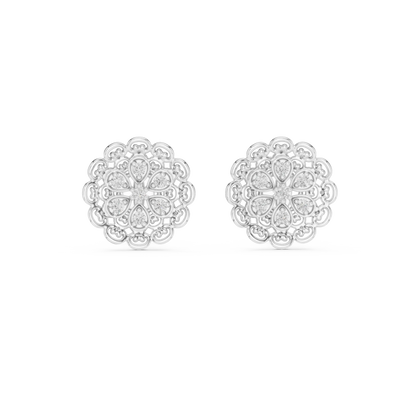 Rosette Stud Earrings