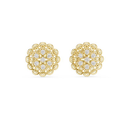 Rosette Stud Earrings