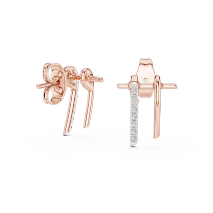 Duo Arc Stud Earrings