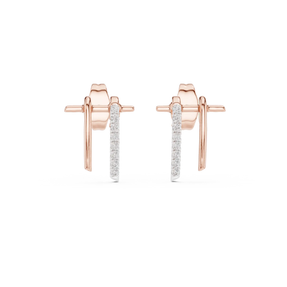 Duo Arc Stud Earrings