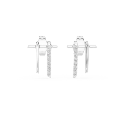 Duo Arc Stud Earrings