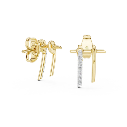 Duo Arc Stud Earrings