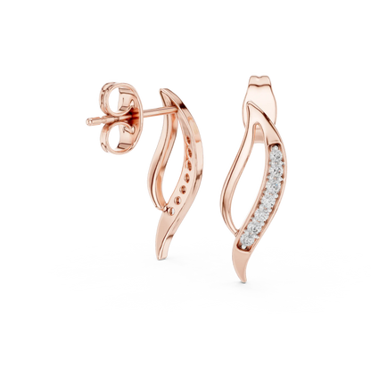 Seraphine Curve Stud Earrings