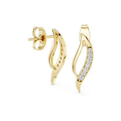 Seraphine Curve Stud Earrings