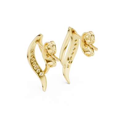 Seraphine Curve Stud Earrings