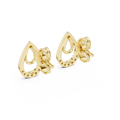 Halo Drop Stud Earrings