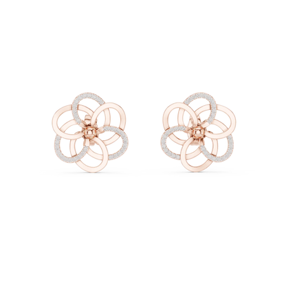 Rosette Knot Stud Earrings