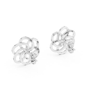 Rosette Knot Stud Earrings