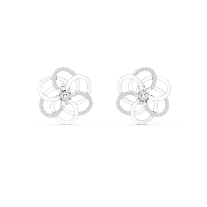 Rosette Knot Stud Earrings