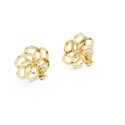 Rosette Knot Stud Earrings