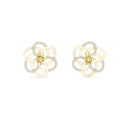 Rosette Knot Stud Earrings