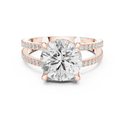 Duetta Split Diamond Ring