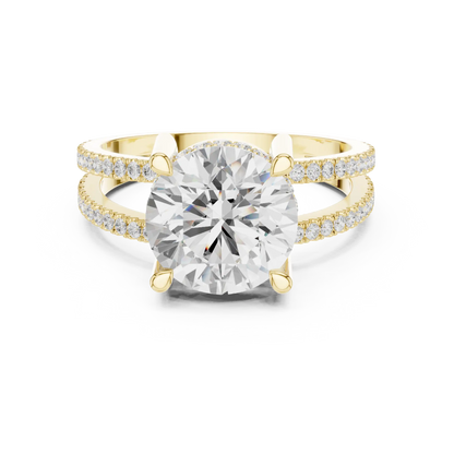 Duetta Split Diamond Ring