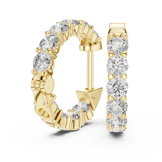 Aurora Eternity Hoop Earrings