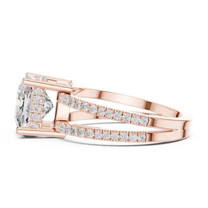 Split Path Diamond Ring