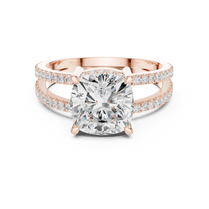Split Path Diamond Ring