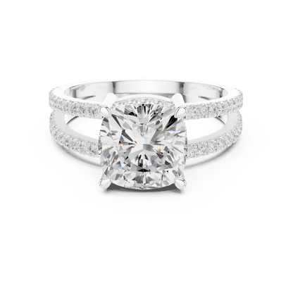 Split Path Diamond Ring