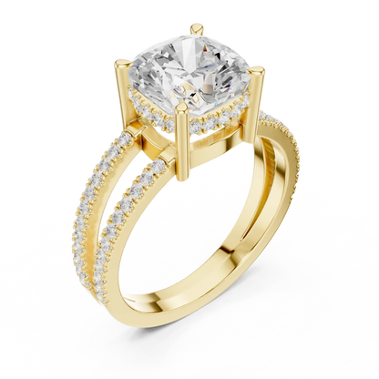 Split Path Diamond Ring