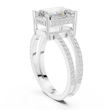 Emerlora Split Diamond Ring