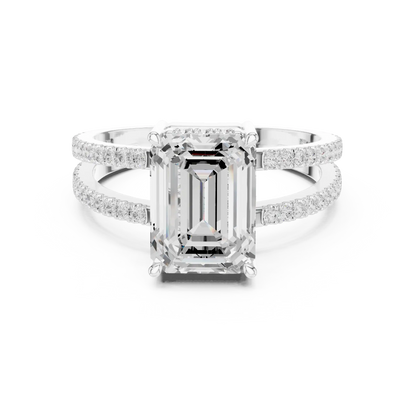 Emerlora Split Diamond Ring