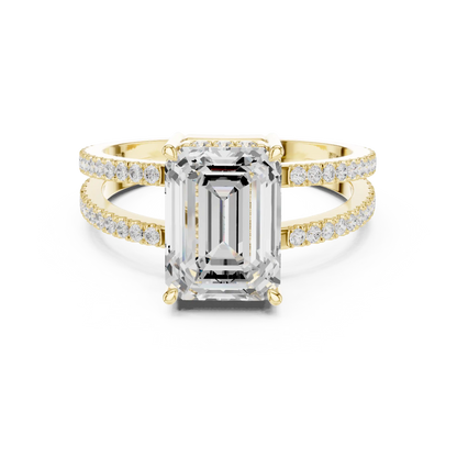 Emerlora Split Diamond Ring