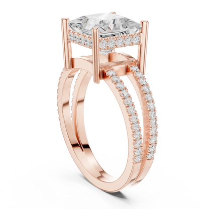 Duetta Rift Diamond Ring