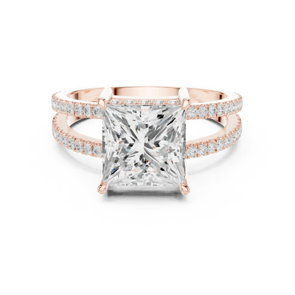Duetta Rift Diamond Ring