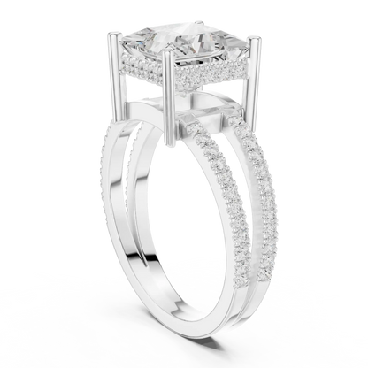 Duetta Rift Diamond Ring