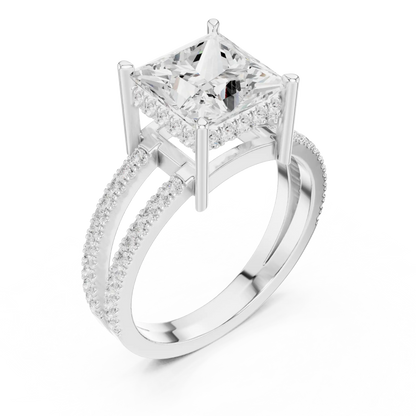 Duetta Rift Diamond Ring