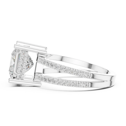Duetta Rift Diamond Ring