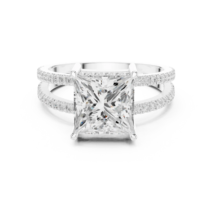 Duetta Rift Diamond Ring